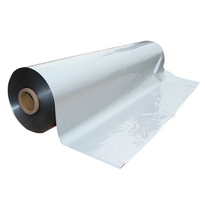 12u phủ polyethylene trắng PE phim PET kim loại hóa thực phẩm phim mềm Petg phim bạc tinh thể gương phim thú cưng