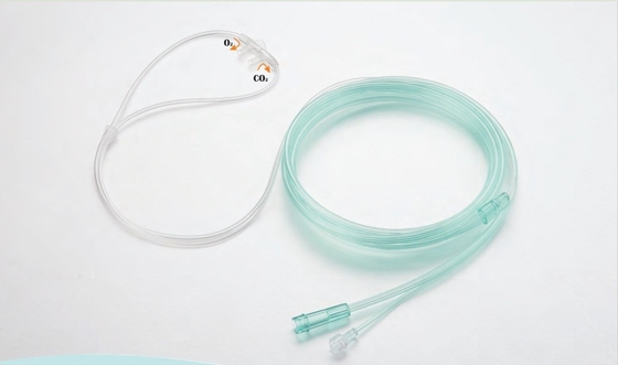 PVC trị liệu oxy cấp y tế với kẹp mũi điều chỉnh với / không có Latex